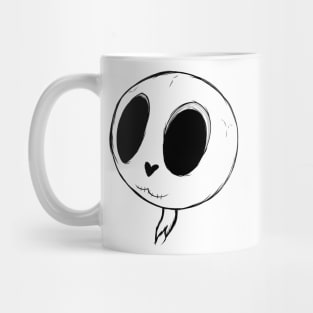 Skeleton Skull Lovable Head - Yellow Mug